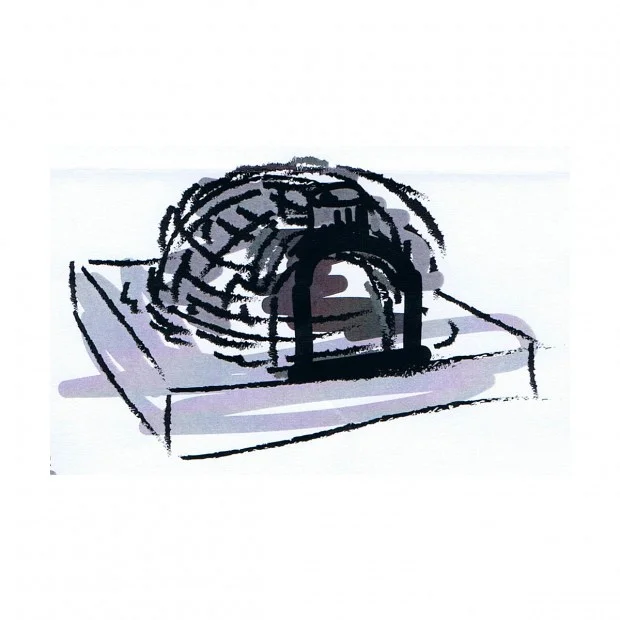 Coat the oven with a mixture of plaster with esparto and later with rock wool.