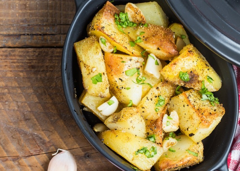 Patatas Asadas al Horno de Leña