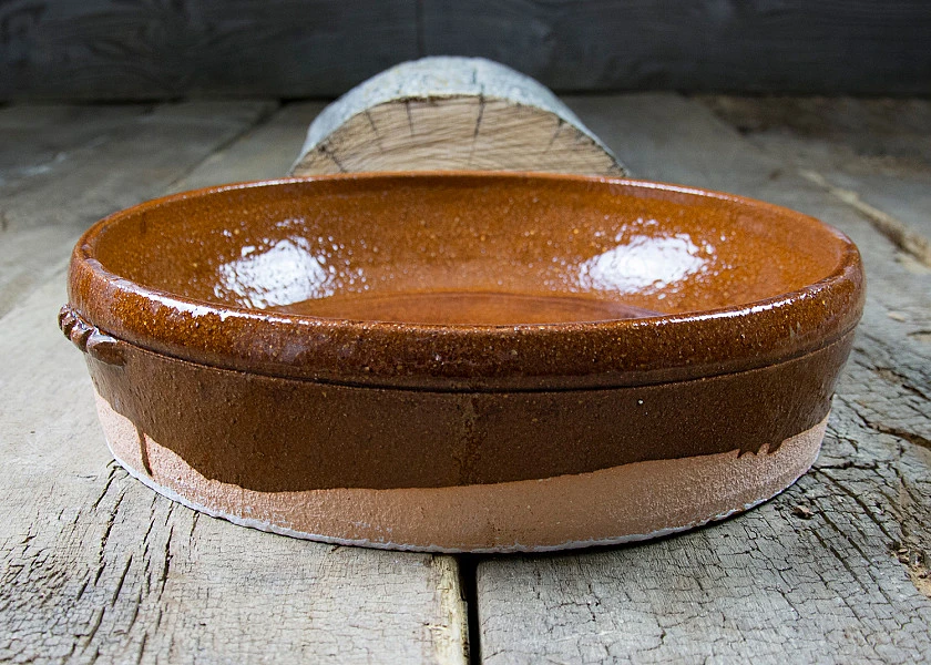 Set of pan, paella pot and roaster