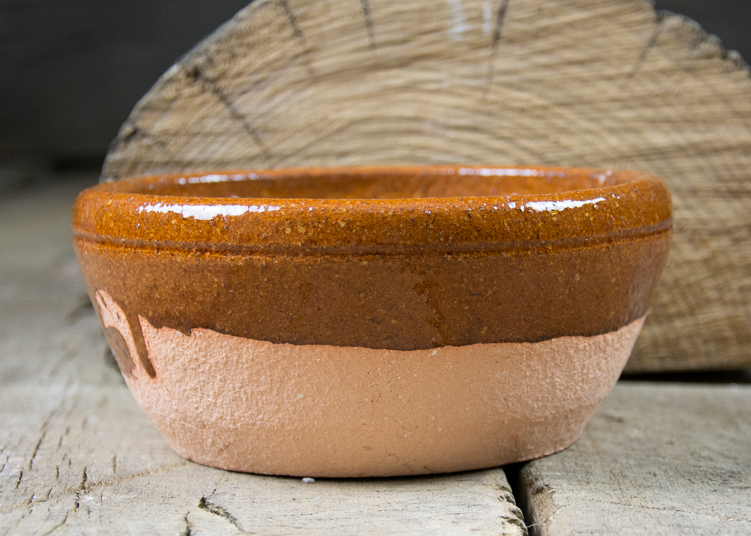 Cazuela de barro especial para sopas de ajo, Alfarería Marisol