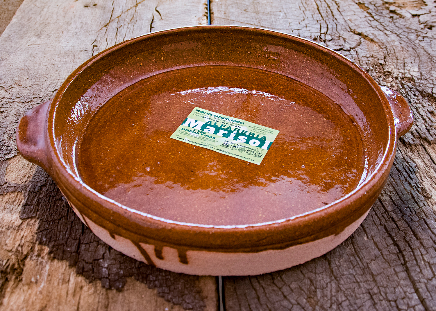 Cazuela de barro de ración, Alfarería Marisol