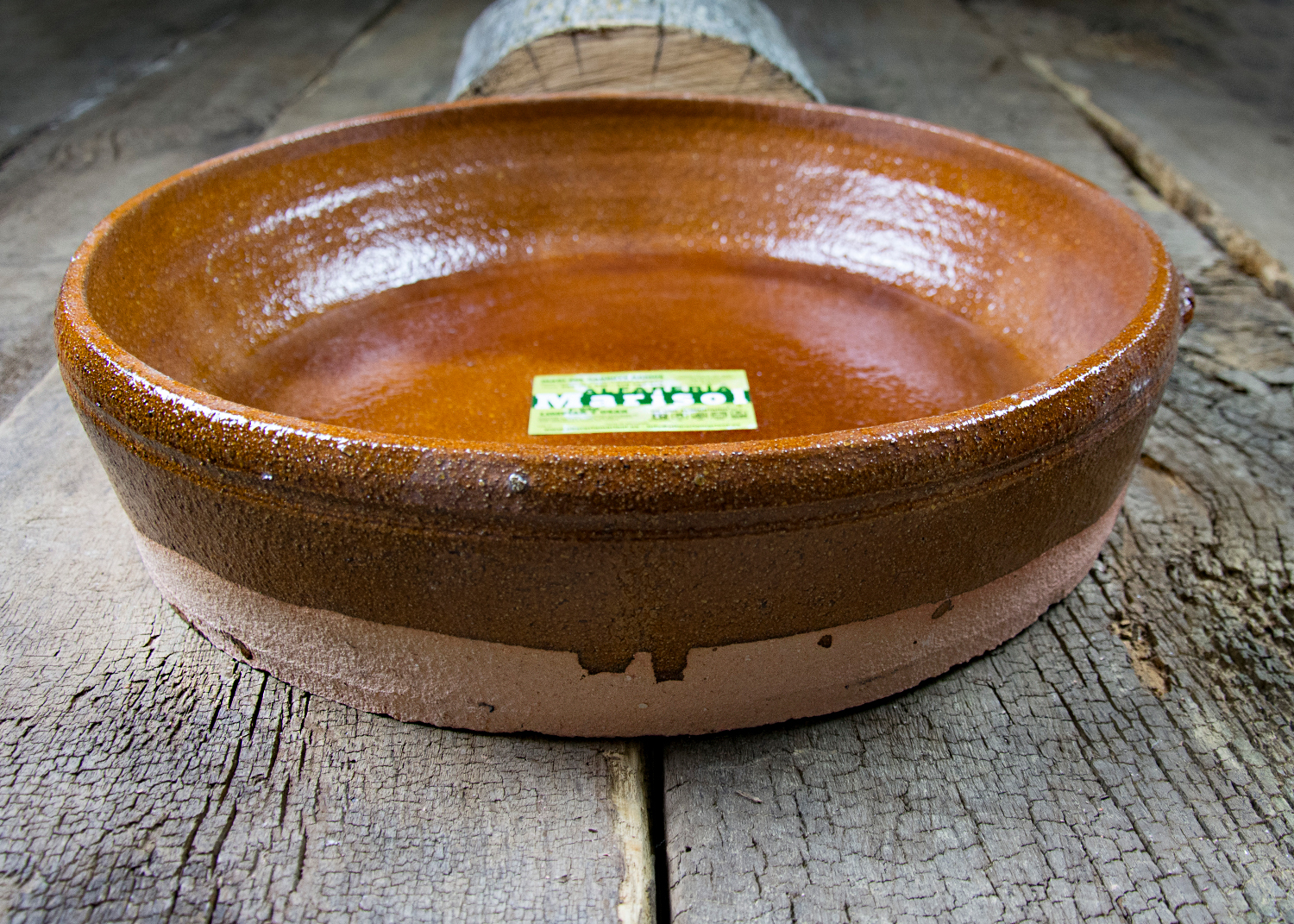 Cazuela de barro redonda honda, Alfarería Marisol